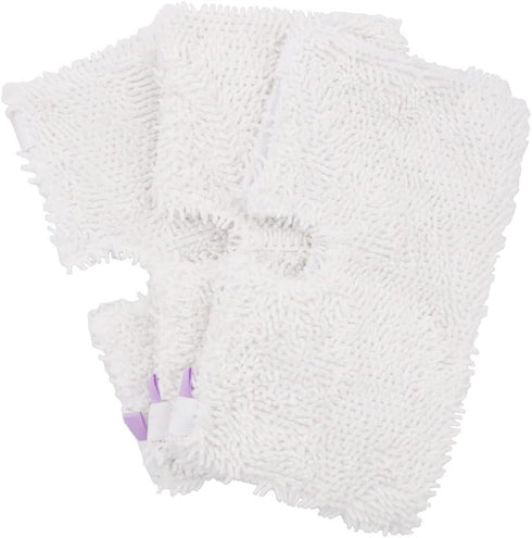 Fushing 3Pcs Steam Mop Pads, Washable Microfiber Cleaning Steamer Replacement Pads for Shark Steam Mop S3501 S3601 S2902 S3901 S3550 S3601D S3801 S3801CO SE450 S2901