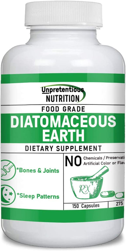 Diatomaceous Earth Supplement (150 Capsules) Food Grade, Source of Silica*