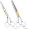 Equinox Professional Hair Cutting Scissors Set - Hair Cutting & Thinning/Texturizing Shears Set - 6.5” Overall Length - Razor Edge Barber Scissors for Men & Women - Premium Shears For Salon & Home Use