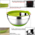 Stainless Steel Mixing Bowls with Lids (Set of 3), Non Slip Colorful Silicone Bottom Nesting Storage Bowls by Regiller-yyi, Polished Mirror Finish For Healthy Meal Mixing and Prepping 2.5 - 3.5-4.2QT