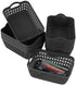Zerdyne 12-Pack Mini Plastic Storage Baskets Trays, Grey