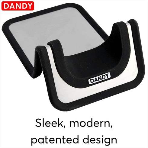 DANDY SpoonBest„¢ Non-Slip Silicone and Stainless Steel Spoon Rest/Tongs Holder for Stovetop, Countertop, and BBQ grill - Dishwasher Safe (Quantity = 1)