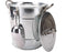 T586 4L Silver Metal Galvanized Double Walled Ice Bucket Set With Lid And Scoop