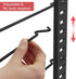 X-cosrack Upgrade Wrap Organizer Rack,Adjustable Wrap Box Organizer with 8 Wire Holders, Multifunctional Wrap Stand for Kitchen,Cabinets,Pantry,Black,Small(Patent Pending)