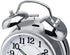Sharp SPC800 Quartz Analog Twin Bell Alarm Clock (Silver)