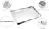 TeamFar Baking Sheet Cookie Sheet Set of 2, Pure Stainless Steel baking Pan Tray Professional, Non Toxic & Healthy, Mirror Finish & Rust Free, Easy Clean & Dishwasher Safe