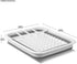 madesmart EMW6337273, Collapsible Dish Rack, Grey/White
