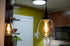 SYLVANIA Vintage Brookline Bell Pendant Light Fixture with 1 ST19 LED Dimmable Light Bulb Included, 800 Lumens, Black Finish (75512)
