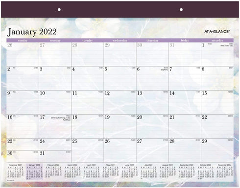 2022 Desk Calendar by AT-A-GLANCE, Monthly Desk Pad, 21-3/4" x 17", Standard, Dreams (SK83-704)