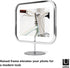 Umbra Infinity Picture Frame, Floating Photo Display for Desk or Wall, 5x7, Chrome
