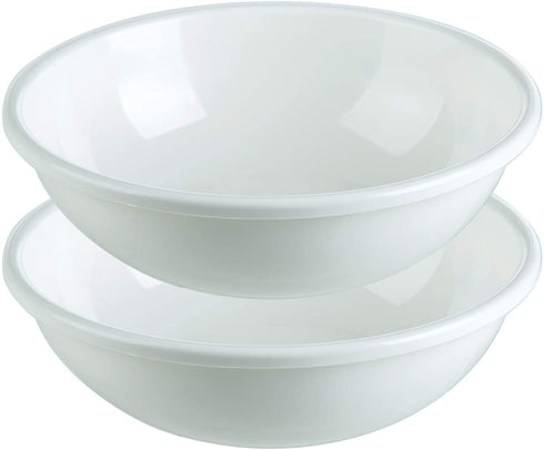 Prep Solutions by Progressive Microwave Bowls - Set of 2, PS-82W, Shatter Proof Microwave Safe Bowls, Cool Touch Featurel, Eco-Friendly