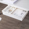 LXXOFIZ Under Desk Drawer Organizer Hidden Stash Compartment Table Storage Pull Out Smooth Sliding Track Self Adhesive Office School Kitchen Bedroom Supplies Accessories Paper Pencils Pens Keys Cutlery Large
