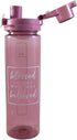 Religious Blessed Is She Who Has Believed Luke 1:45 Water Bottle, 24 Ounce