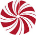 MOLIAN 48" Traditional Christmas Tree Skirt with Swirl Peppermint Candy Design Holiday Party Decoration