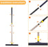Yocada Floor Squeegee Scrubber 54in Long Adjustable Telescopic Pole Heavy Duty Household Broom Perfect for Garage Courtyard Shower Bathroom Pet Hair Fur Floor Marble Glass Tile Water Foam Cleaning