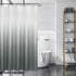 Fabric Shower Curtain with Hooks,Light Gray Ombre Shower Curtain, Water Repellent Shower Curtain Liner, Luxury Spa Decorative Bathroom Curtain, Hotel Quality, Washable, 72x72 Inch