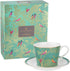Sara Miller London for Portmeirion Chelsea Collection Tea Cup & Saucer - Green