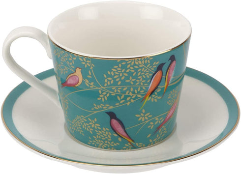 Sara Miller London for Portmeirion Chelsea Collection Tea Cup & Saucer - Green