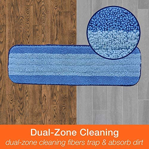 Bona Microfiber Cleaning Pad, for Hardwood and Hard-Surface Floors, fits Bona Family of Mops, 3 Pack
