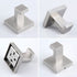Bathroom Towel Hook 2 PCS, Angle Simple SUS304 Stainless Steel Bath Towel Holder, Square Robe Hook for Wall, Brushed Nickel