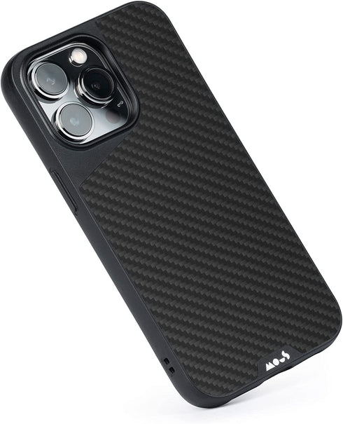 Mous - Protective Carbon Fiber iPhone 13 Pro Case - iPhone 13 Pro Phone Case - Limitless 4.0 - Aramid Fiber - Fully Compatible with Apple's MagSafe - iPhone 13 Pro Case