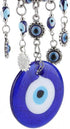 Turkish Blue Evil Eye Beads Ornament Amulet Delicate Blue Glass Pendant Home Lucky Protection Wall Hanging Decor - C