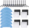 KEEPOW Replacement Accessories Kit Compatible with ILIFE V8s V80 Max Robotic Vacuum Cleaner (4 Set Hepa Filters + 6 Set Side Brushes +6 Pcs Mop Clothes)