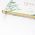 bloom daily planners Wedding Guest Book (120 Pages) Guest Sign-in Book Guest Registry Guestbook - White Cover with Gold Foil, Gilded Edges and Gold Page Marker Hardbound 7" x 9" (Eucalyptus)