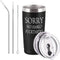 Sorry No Hablo Fuctardo Travel Tumbler Funny Birthday Christmas Gifts for Friends Dad Mom Sister Brother Familys Co-wokers, 20 Oz Insulated Stainless Steel Tumbler, Black