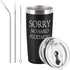 Sorry No Hablo Fuctardo Travel Tumbler Funny Birthday Christmas Gifts for Friends Dad Mom Sister Brother Familys Co-wokers, 20 Oz Insulated Stainless Steel Tumbler, Black