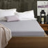 COSMOPLUS Fitted Sheet Queen Fitted Sheet Only?No Flat Sheet or Pillow Shams?,4 Way Stretch Micro-Knit,Snug Fit,Wrinkle Free,for Standard Mattress and Air Bed Mattress from 8 Up to 14,Light Gray