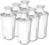 PUREUP 6 Pack Water Filter Compatible with Brita Pitchers Standard Sispensers, Premium Pitcher Replacement Filters
