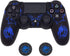 Controller Skin for PS4, BRHE Anti-Slip Grip Silicone Cover Protector Case Compatible with PS4 Slim/PS4 Pro Wireless/Wired Gamepad Controller with 2 Dragon Carving Thumb Grip Caps