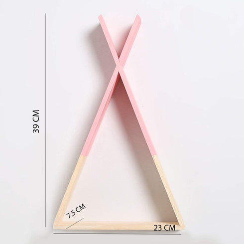ROSA Nordic Style Wall Shelf. Triangle Wooden Shelf. . Triangular Wooden Shelf Storage. Median