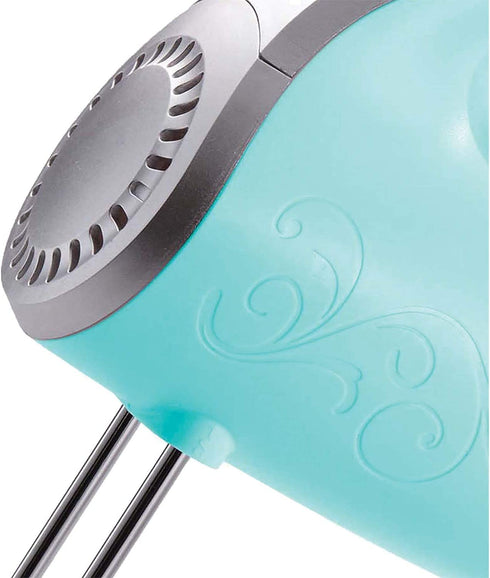 Brentwood HM-48BL Lightweight 5-Speed Electric Hand Mixer, Blue