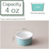 DOWAN 4 oz Ramekins - Ramekins for Creme Brulee Souffle, Porcelain Ramekins Oven Safe, Mason Style Embossed Ramekins Bowls Ramekins for Baking, Set of 6, Blue