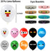 Pixel Style Gamer Birthday Party Supplies includes Banner - Cake and Cupcake Toppers - Balloons - Bracelets - Invitation Cards - Candy Bar Wrappers - Chip Can Labels