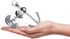BATHSIR Crystal Robe Hook, Chrome Towel Hook for Bathroom Wall Mounted Silver Double Coat Hook