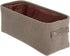 mDesign Soft Cotton Fabric Bathroom Storage with Attached Handles - Organizer for Towels, Toilet Paper Rolls - for Back of Toilet, Cabinets, and Vanities, 2 Pack - Espresso Brown