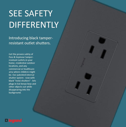 Legrand radiant 15 Amp Combination Switches, Rocker Wall Light Switch, White, Combination 3-Way Switch + Outlet, RCD38TRWCC6