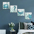 Blue Wall Art Kids Room Decor Whale Seahorse Turtle Crab Pictures Canvas Prints For Home Bedroom Bathroom Decoration Boho Ocean Beach Theme Navy Sea Animals Turquoise Paintings Artwork Children Gift 4 Panels