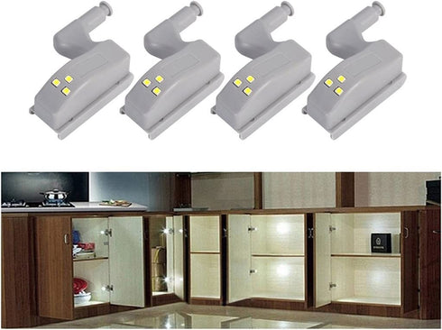 COSORO Hinge LED Sensor Light for Kitchen Cabinet Cupboard Closet Night Lights, Living Room/Bedroom/Wardrobe Night Lights (16PCS)