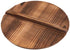 Cabilock Wood Wok Lid Cover Wooden Lid Kitchen Tool for Cooking Cast Iron Wok Pot Cover 31x31x1.6cm