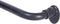 Eclipse EC Wrap Around Window Curtain Rod, 48-86", Black