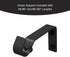 Eclipse EC Wrap Around Window Curtain Rod, 28-48", Black