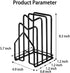 Cutting Board Rack Holder Chopping Board Organizer Stand Kitchen Pot Pan Lids Rack Organizer Flat Steel 4.92?x5.72?x8.46? (Black)