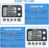 HomeMall Digital Dual Kitchen Timer, Cooking Timer, Dual Count Up ? Down Timer with Magnetic Back, Large Display, Adjustable Volume and Flashing Alarm Light, ON/Off Switch Stopwatch, Battery Included