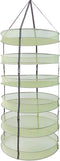 HORTIPOTS Hanging Drying Racks 2 FT Mesh Herb Dryer for Herbs and Clothes (2 FT Diameter, Green)