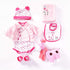 Pedolltree Reborn Baby Doll Girl Clothes 55 cm for 20-23 inch Reborn Dolls Clothing Outfit 7 Pieces Sets