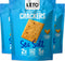 Keto Crackers low carb crackers (Sea Salt) Keto friendly snack crackers almost zero carb no sugar (3 Pack) almond flour crackers healthy snack absolutely gluten free crackers paleo snack friendly
